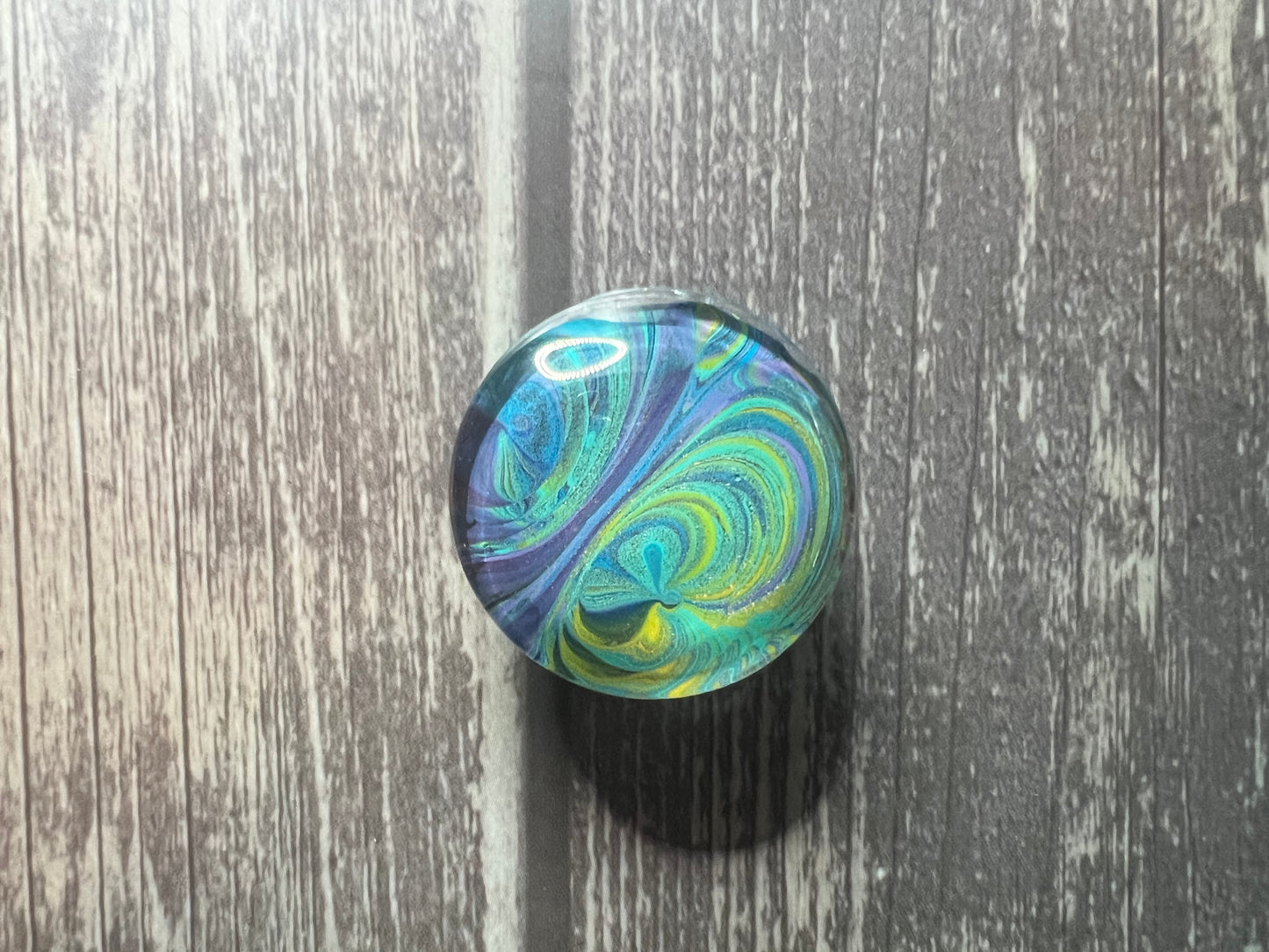Handmade 18mm Glass Cabochon Magnets Set of 5 Acrylic Pour Art Skins Unique Fridge Decor Locket Accessories Office Magnets Gift Set