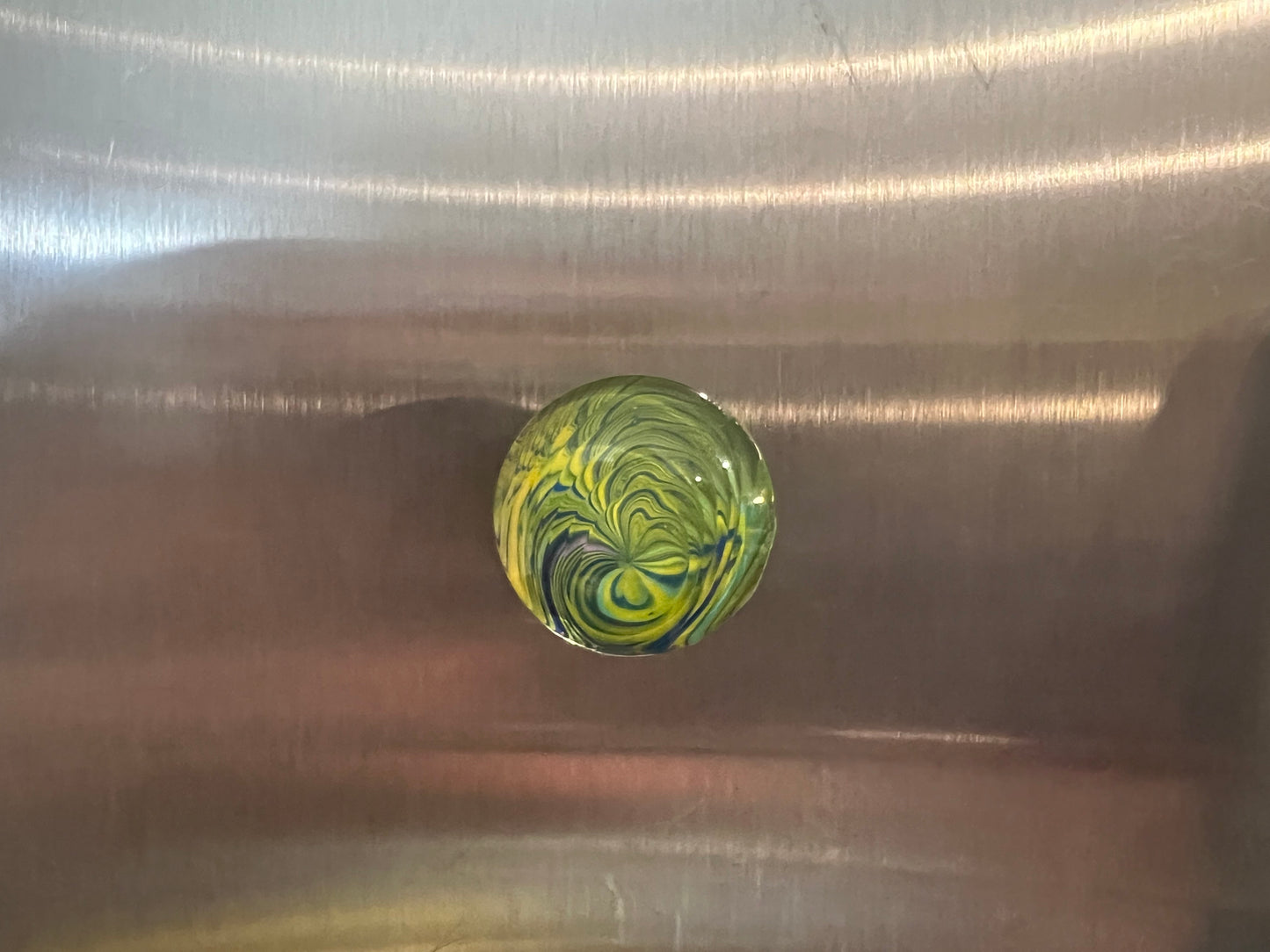 Handmade 18mm Glass Cabochon Magnets Set of 5 Acrylic Pour Art Skins Unique Fridge Decor Locket Accessories Office Magnets Gift Set