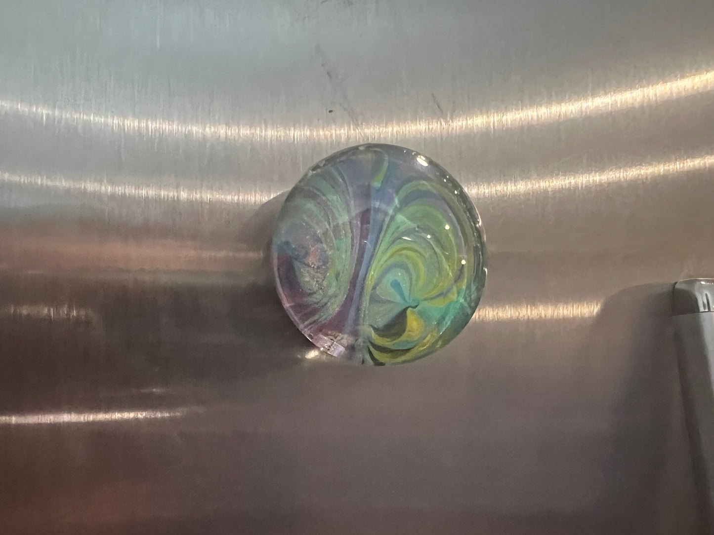 Handmade 18mm Glass Cabochon Magnets Set of 5 Acrylic Pour Art Skins Unique Fridge Decor Locket Accessories Office Magnets Gift Set