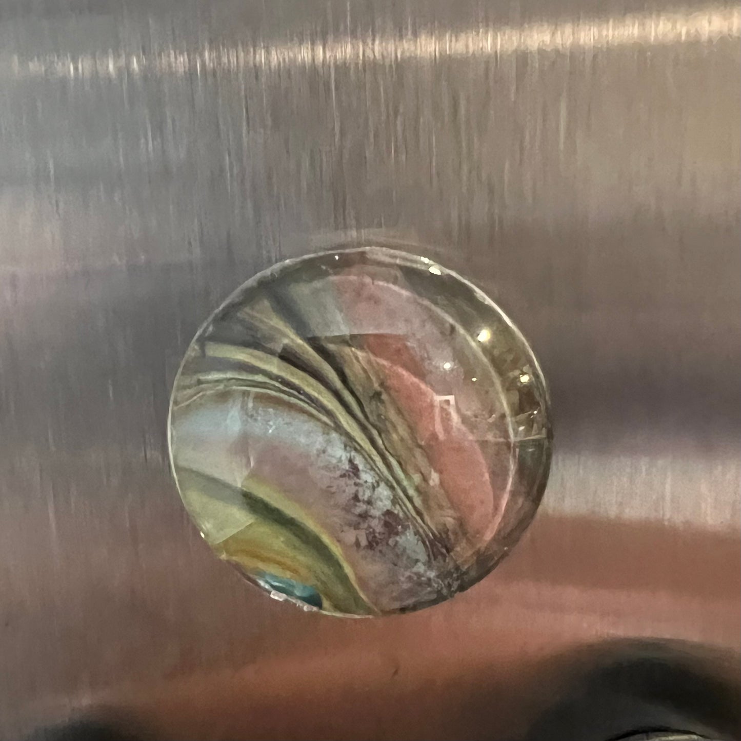 Handmade 18mm Glass Cabochon Magnets Set of 5 Acrylic Pour Art Skins Unique Fridge Decor Locket Accessories Office Magnets Gift Set
