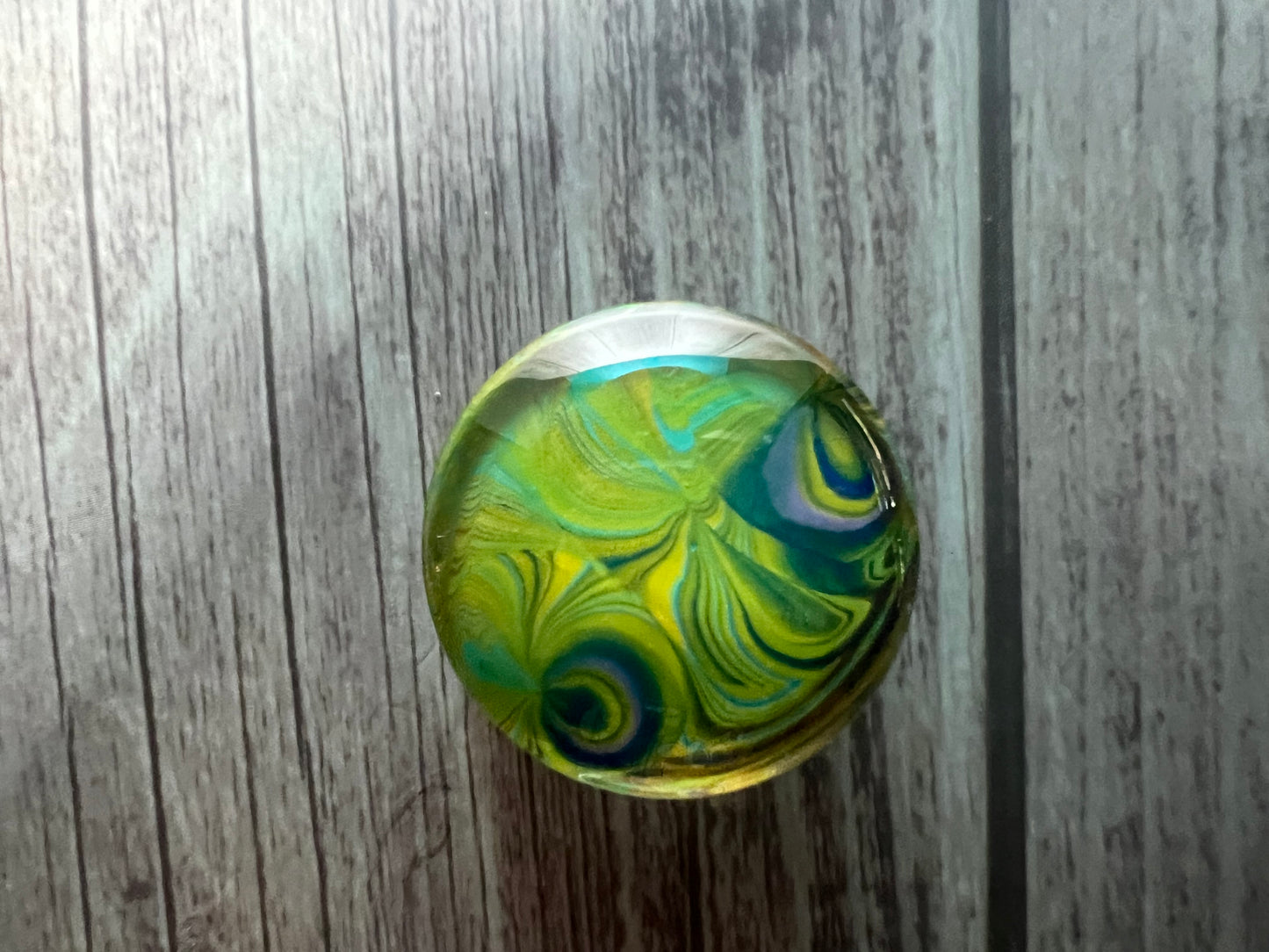 Handmade 18mm Glass Cabochon Magnets Set of 5 Acrylic Pour Art Skins Unique Fridge Decor Locket Accessories Office Magnets Gift Set