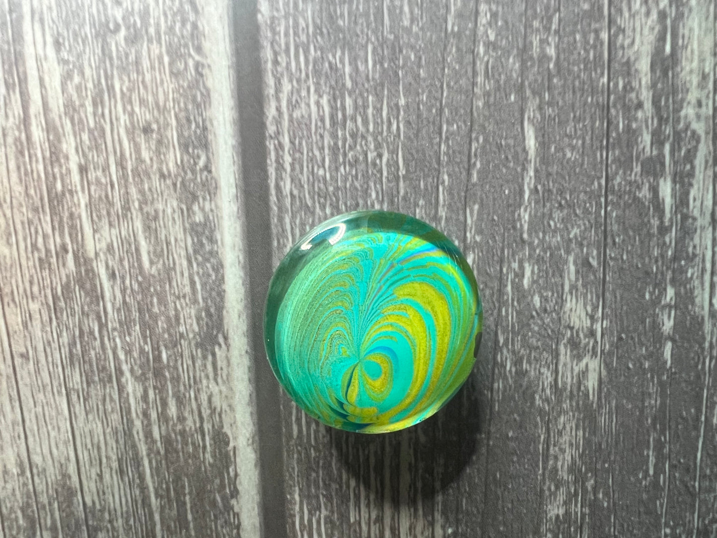 Handmade 18mm Glass Cabochon Magnets Set of 5 Acrylic Pour Art Skins Unique Fridge Decor Locket Accessories Office Magnets Gift Set